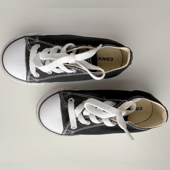 Kids Converse Classic Black and White Sneakers - Picture 8 of 9